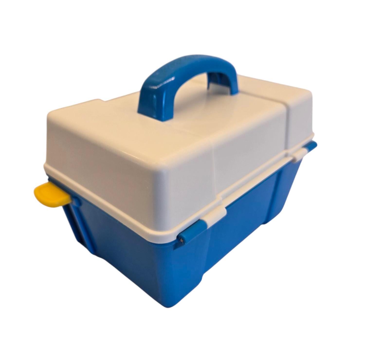 Vintage 1990's Fisher Price Blue & White Tool Box With Accessories - Etsy