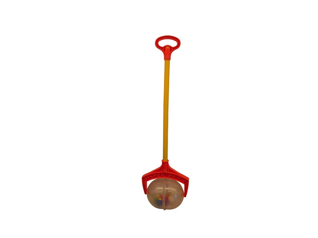 Vintage Fisher-price Rattle Ball Popper – Push & Pull Fun! - Etsy