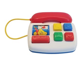 Vintage 1990&#39;s Fisher Price Shapes Push Button Phone