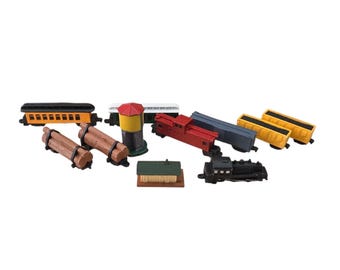 Safari Ltd Steam Trains – 11 Hand-Painted Miniature Pieces
