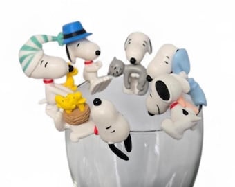Snoopy Cup Hanging Figures – Peanuts, Charlie Brown – YOU CHOOSE!