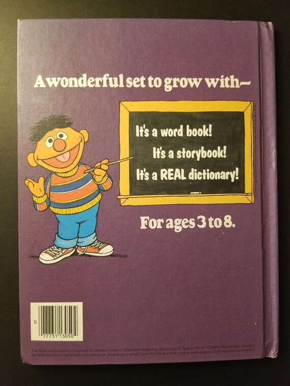 Big Bird's Sesame Street Dictionary Volumes - Vintage Book