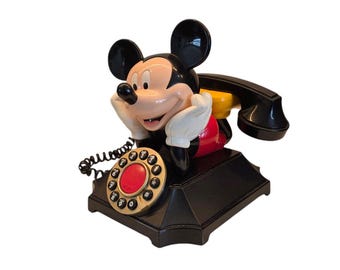 ヴィンテージ ミッキーマウス 電話機 約40cm レトロ ディズニー アメリカン DISNEY ミッキーマウス電話機② - ヴィンテージ雑貨の通販【OttO
