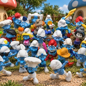 激レア！マクドナルド スマーフ フィギュアセットヨーロッパ版 Mcdonald's toy smurf - Etsy 日本