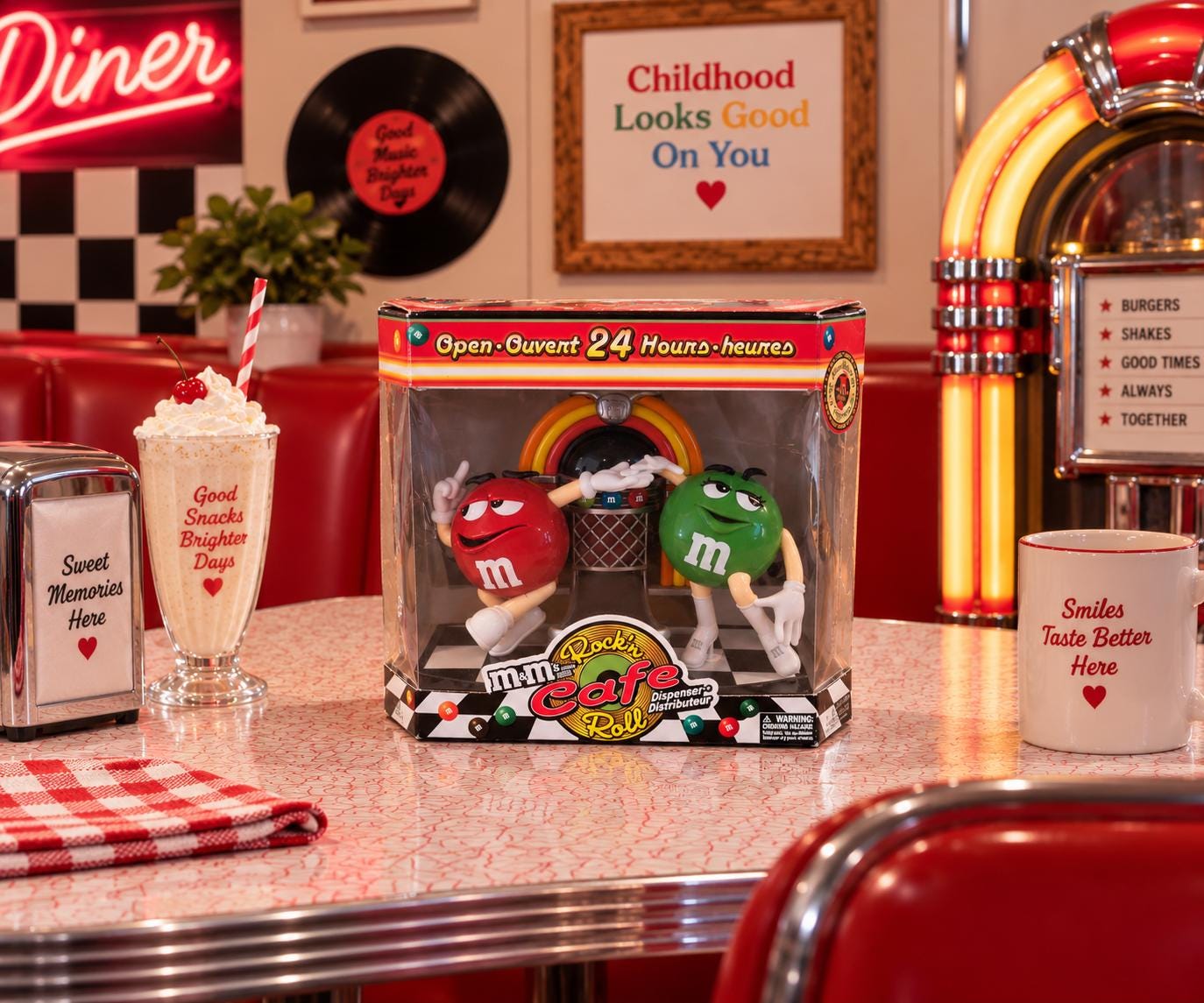 M&m's Rock'n Roll Café Jukebox Dispenser – Limited Edition