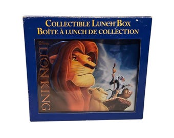 1990s Pecoware Disneys Lion King Lunch Box With Covered Drinking