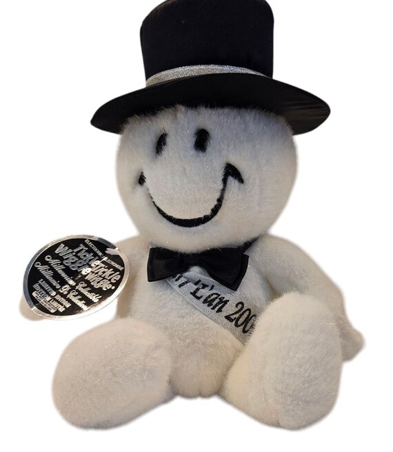 Vintage 2000 Dandee Tickle Wiggle Millennium Snowman – 14” Plush