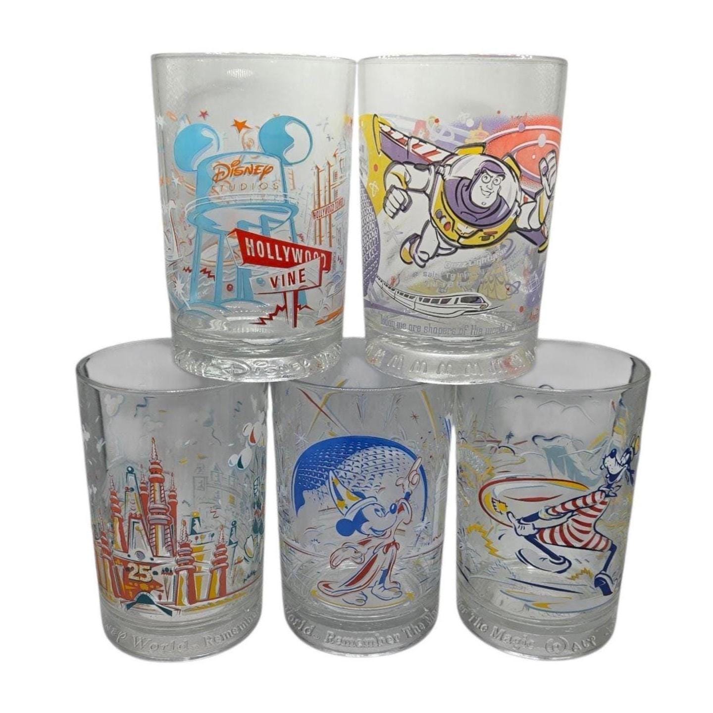 ☆マクドナルド☆ウォルトディズニーワールド25周年記念グラス4点