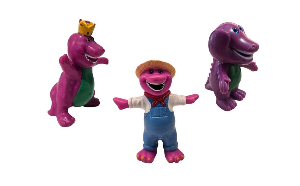 Vintage 1990's Barney the Dinosaur Figure Toy / Cake Toppers - Etsy