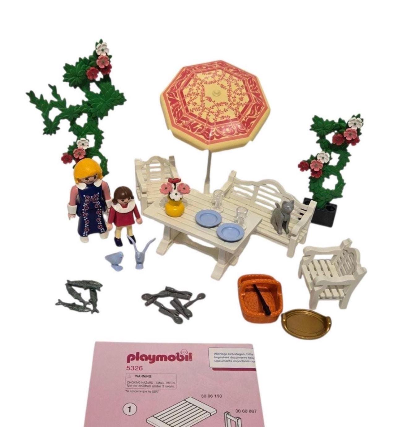 Vintage 1990's Playmobil Victorian Mansion Patio Set #5326 – Not