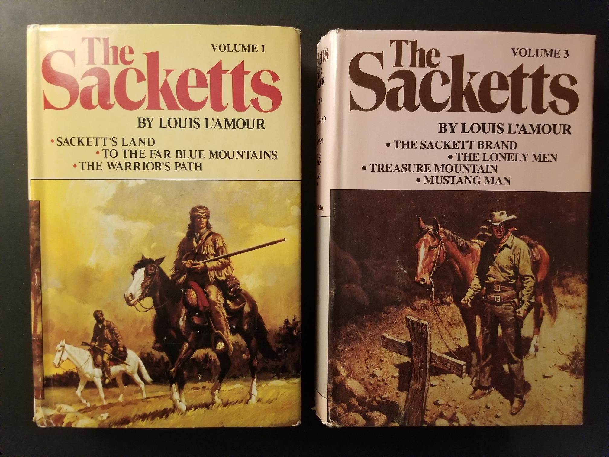 The Sacketts Books by Louis L'amour Vintage Book 