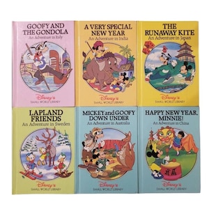 Disney's Small World Library Children's Books (lot of 6