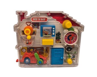 Vintage 1990’s See ‘N Say Activity Play Toy by Mattel – Classic Fun!