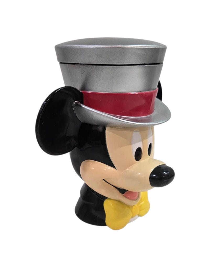 Vintage 1990’s Disney On Ice Mickey Mouse Mugs / Cups with Flip Cover Lid – 2 Colors To Choose From image 12