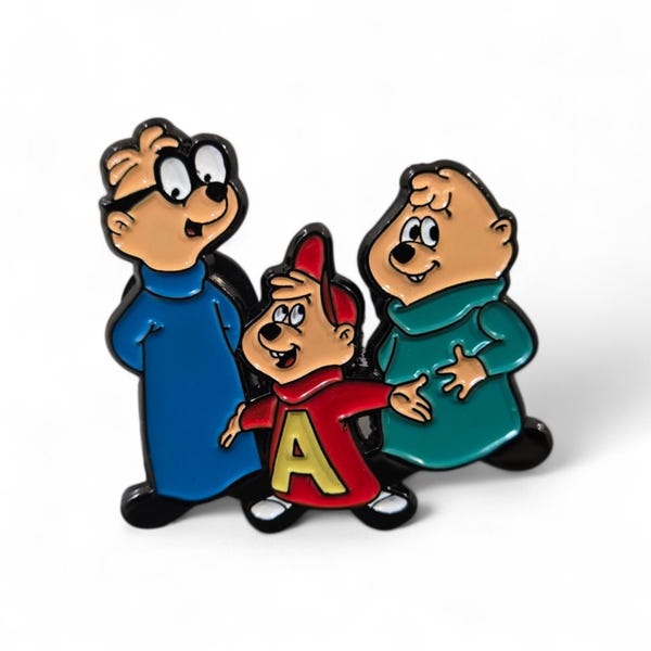 Alvin & The Chipmunks Lapel Pin – Featuring Alvin, Simon And Theodore
