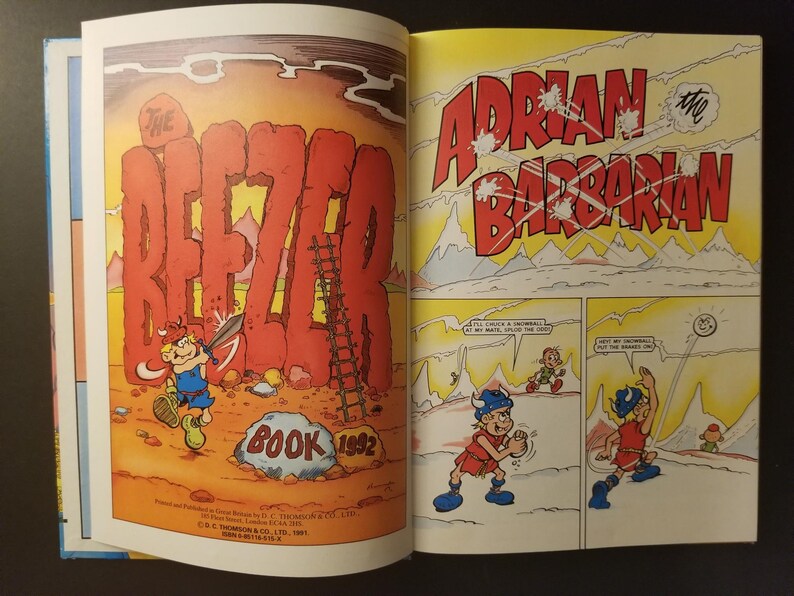 The Beezer Book 1992 (annual) - Vintage Book - Etsy