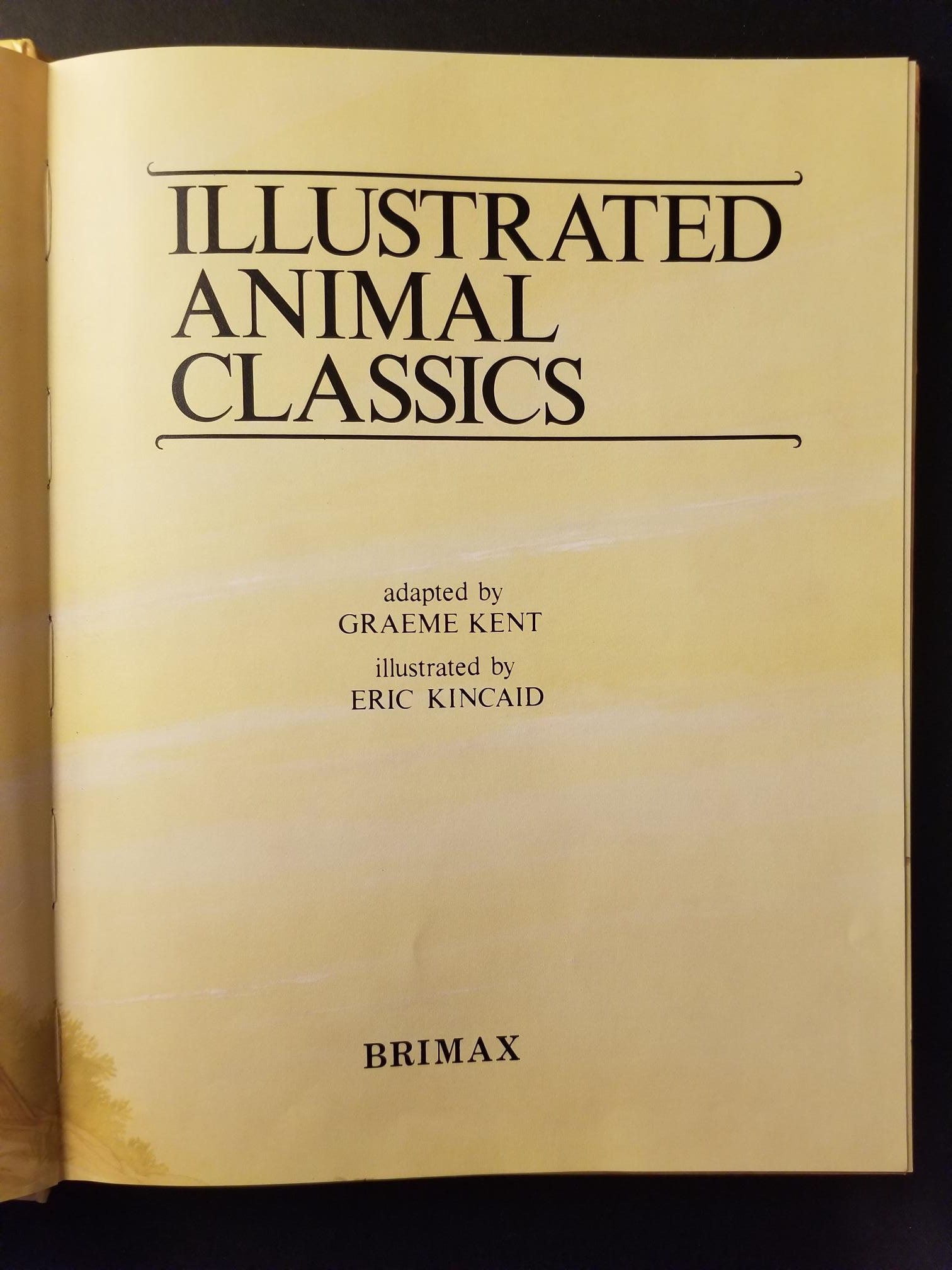 Illustrated Animal Classic - Vintage Book - Etsy