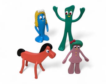 Gumbyとポーキー6体セット Gumby and Pokey 6-Inch Bendable Figures