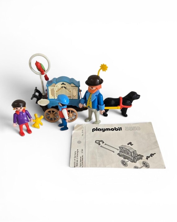 Vintage 1980's Playmobil #5550 Victorian Organ Grinder With