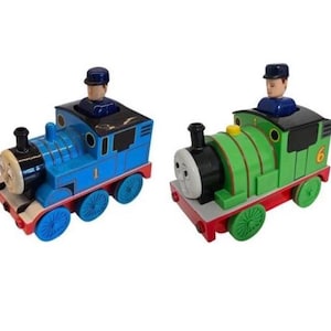 Vintage 2004 TOMY Thomas & Friends Push &#39;N Go Train Toy with Conductor – Tested: Works Great!