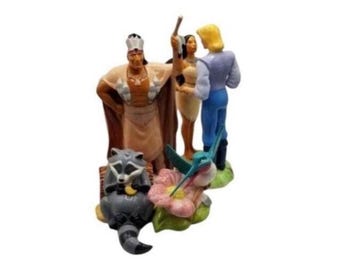 Figuras de porcelana de Pocahontas de Walt Disney
