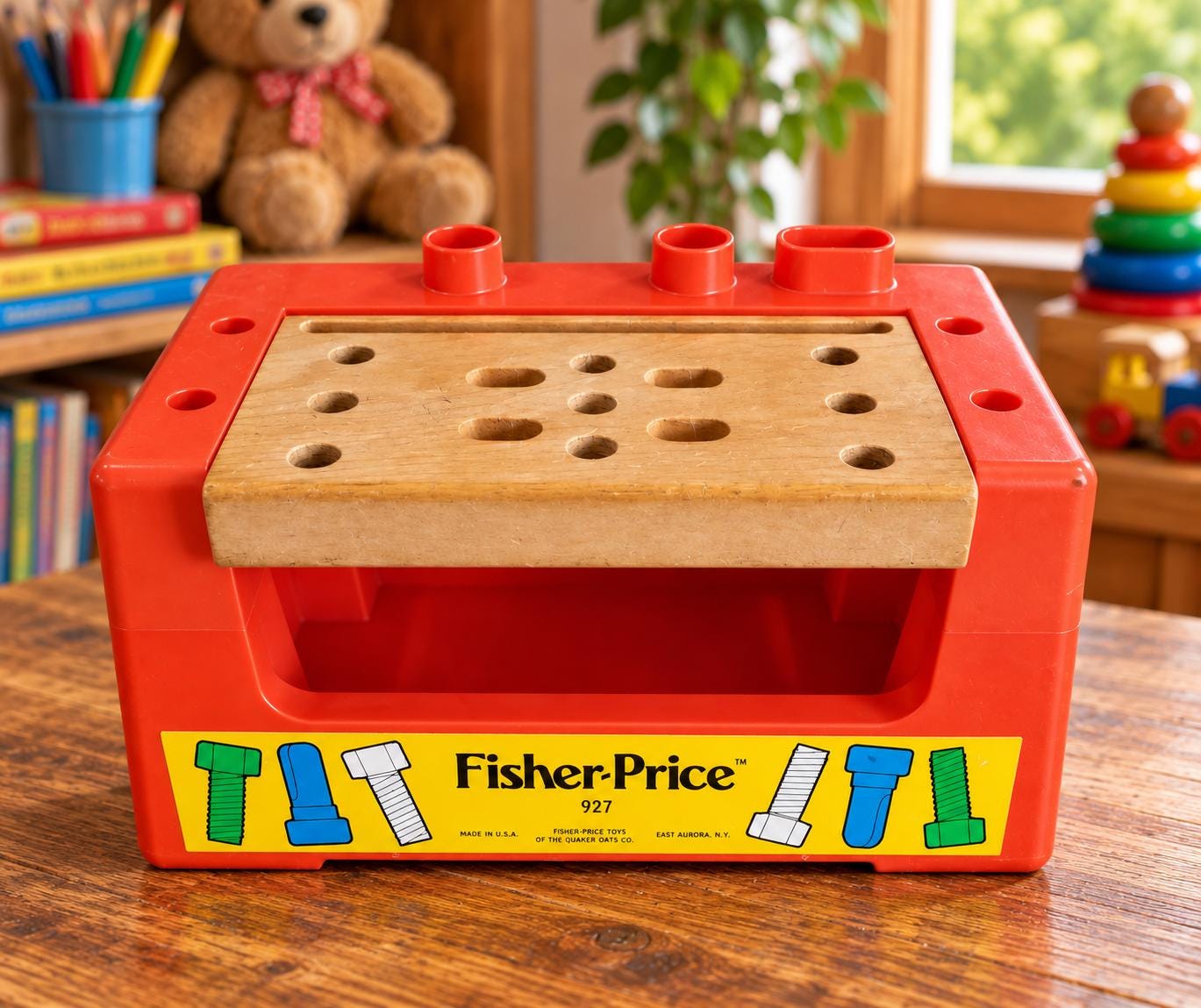 ミニチュアトイチェスト ウィフレッド ブランブリーヘッジ エネスコ Vintage 1980's Fisher Price Workbench #927 - Etsy