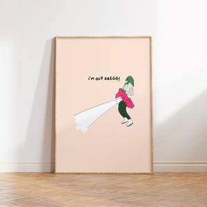 Old Gregg Inspired Print, Noel Fielding, Mighty Boosh