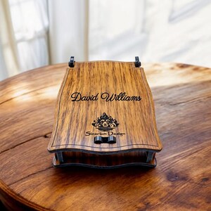 Boîte à bijoux en bois personnalisée - Cadeau souvenir gravé