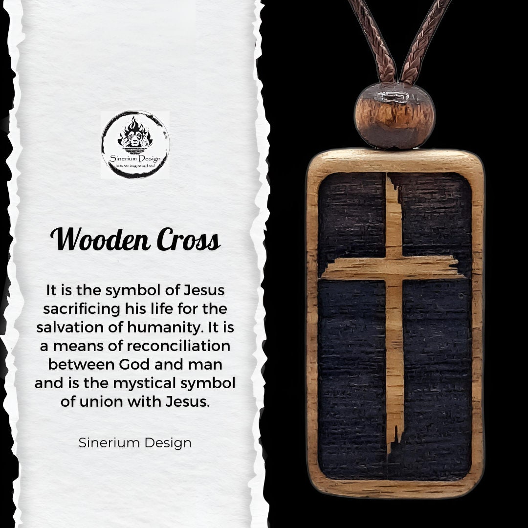 Woodsoffoster - Pendentif Croix En Bois Croix De Bois, Pendentif