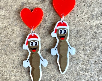 Mr. Hankey Christmas Stud Earrings