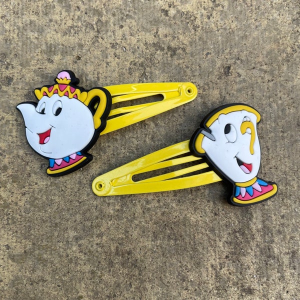 Mrs. Potts & Chip Snap Hair Clips