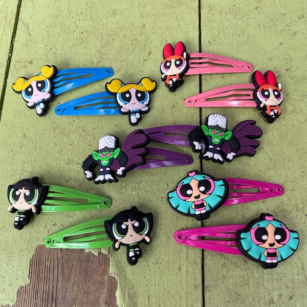 The Powerpuff Girls Snap Hair Clips