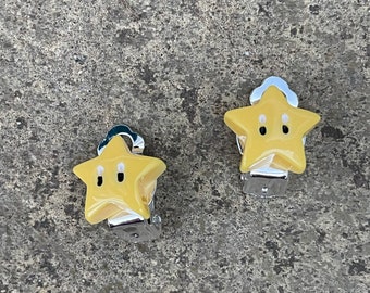 Mario ‘Star’ Clip-On Earrings