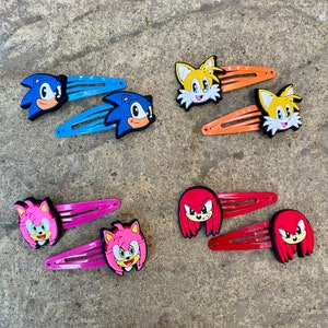 Sonic Snap Hair Clips