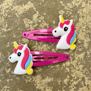 Unicorn Snap Hair Clips