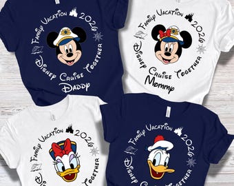 Camiseta personalizada de Disney Cruise 2026, camiseta de vacaciones familiares a juego