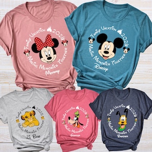 Custom Disney Family Vacation Shirt, Disney All Characters 2026 Shirt, Disney Group Shirt, Magical Trip Shirt, Custom Disneyworld Shirt