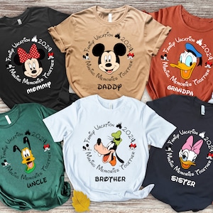 Custom Disney Family Vacation 2024 Shirt, Disney Trip Shirt, Personalized Disney Group Shirt, 2024 Family Magical Trip Shirt, Custom Tee