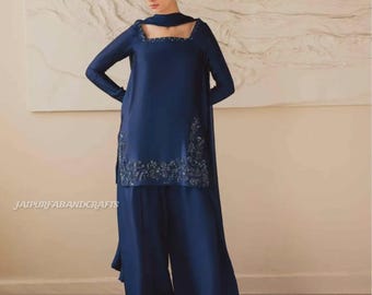 Pakistani Designer Georgette fully embroidered Sequence Work Readymade Salwar Kameez Stitched Wedding Wear Suits