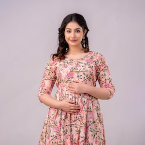 party wear indian dresses for pregnant lady Maternity & Feeding Kurtis & Suits