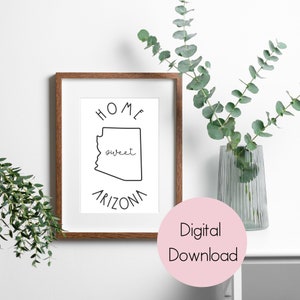 Arizona Digital Wall Dekor l Digitale Wandkunst l Digitaler Download l Trendy Wall Art l Haus Wärmendes Geschenk l Home Decor l Büro Dekor