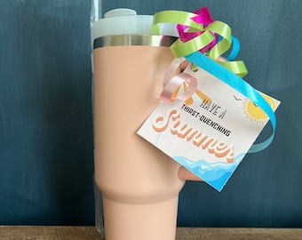 Teacher Stanley Cup Gift Tag/Teacher Gift Idea/40oz Tumbler Gift Tag/Favorite Teacher Gift/Summer Gift/End of School Year Gift Idea