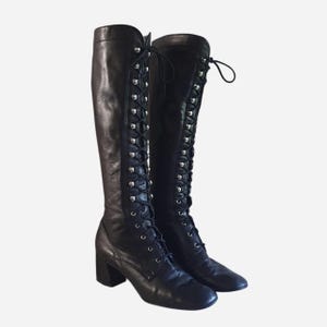 Chanel Lace up Shoe - Etsy Canada Chanel Lace up Shoe - Etsy Canada