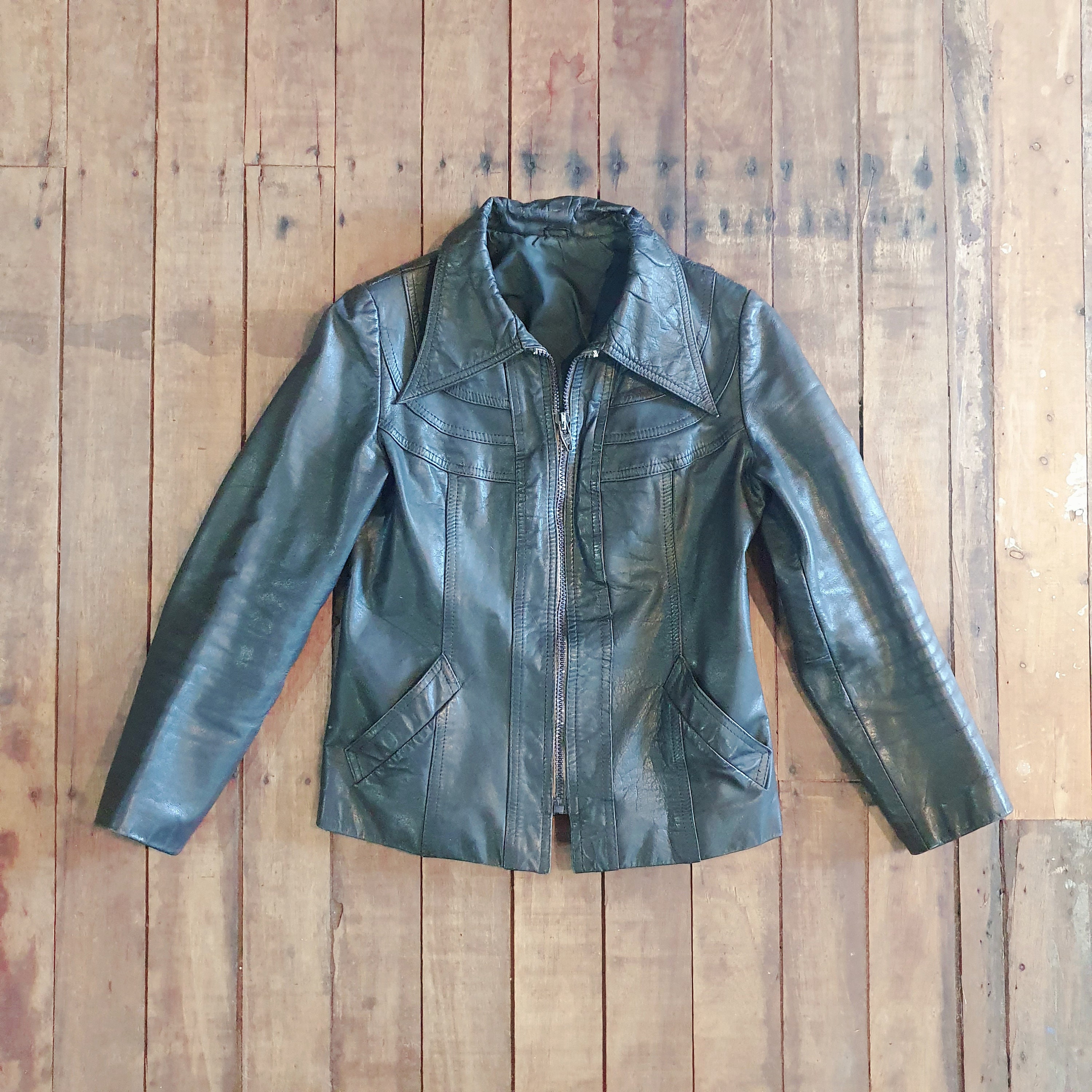 Argentina Leather Jacket From the 70s - Etsy