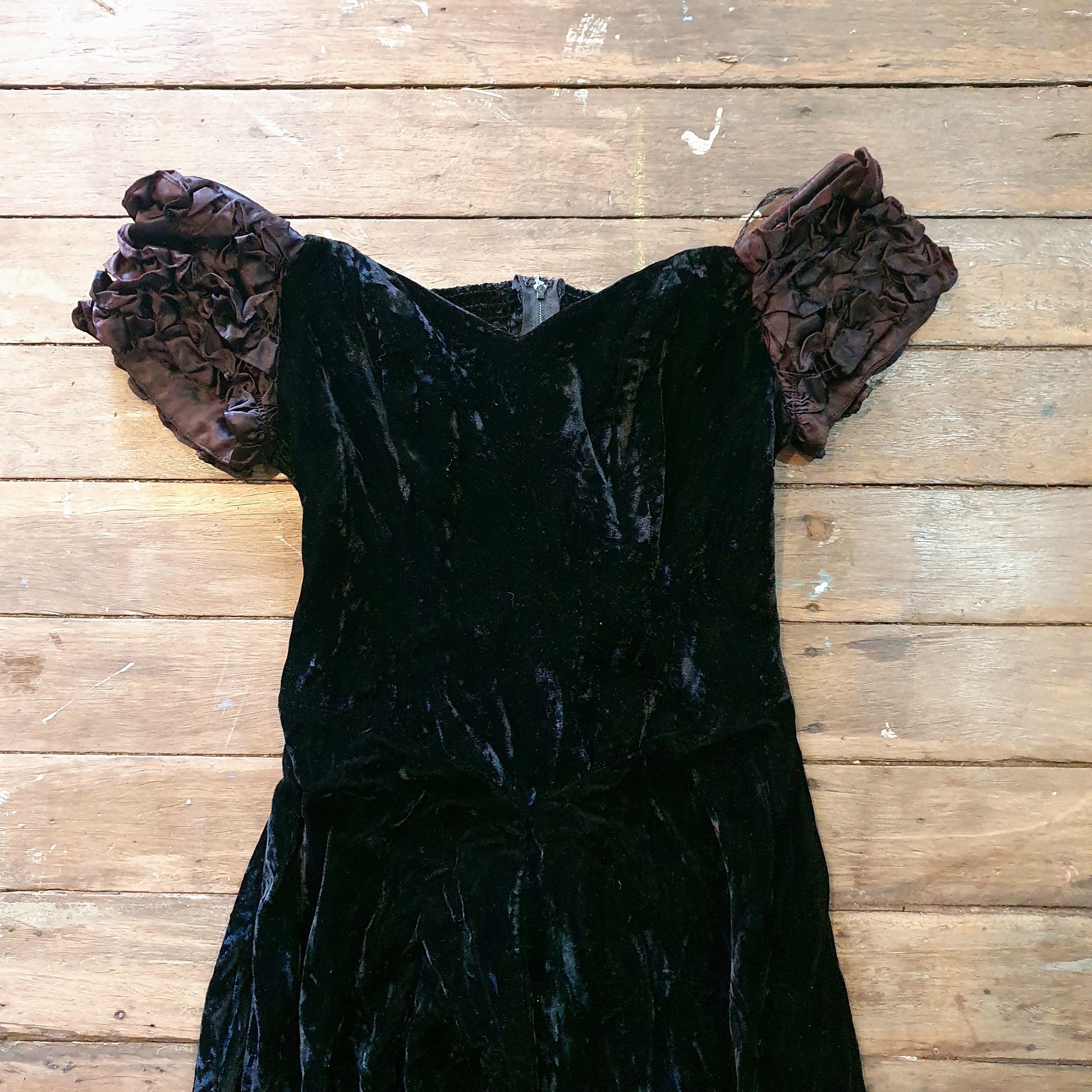 Blue Rayon Belted Gown main image 0