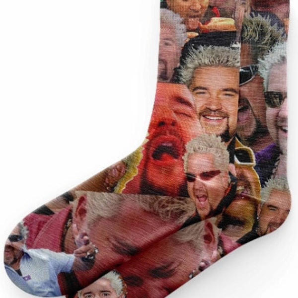 Guy Fieri Socks Guy Fieri Collage Socks