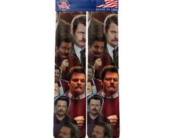 Ron Swanson Socks Parks and Recreation