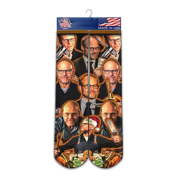 Alton Brown Socks - Custom Socks - Alton Brown Fan Socks