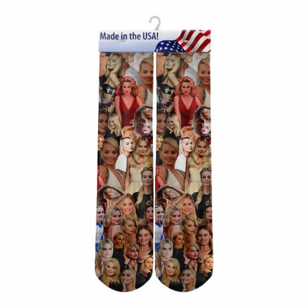 Margot Robbie Socks - Custom Celebrity Gift - Margot Robbie The Suicide Squad