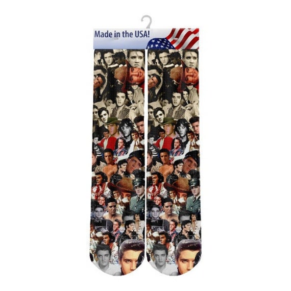 Elvis Presley Socks Etsy